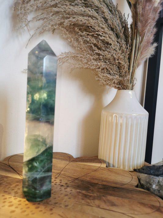 Rainbow Fluorite Tower 7.1in🌈