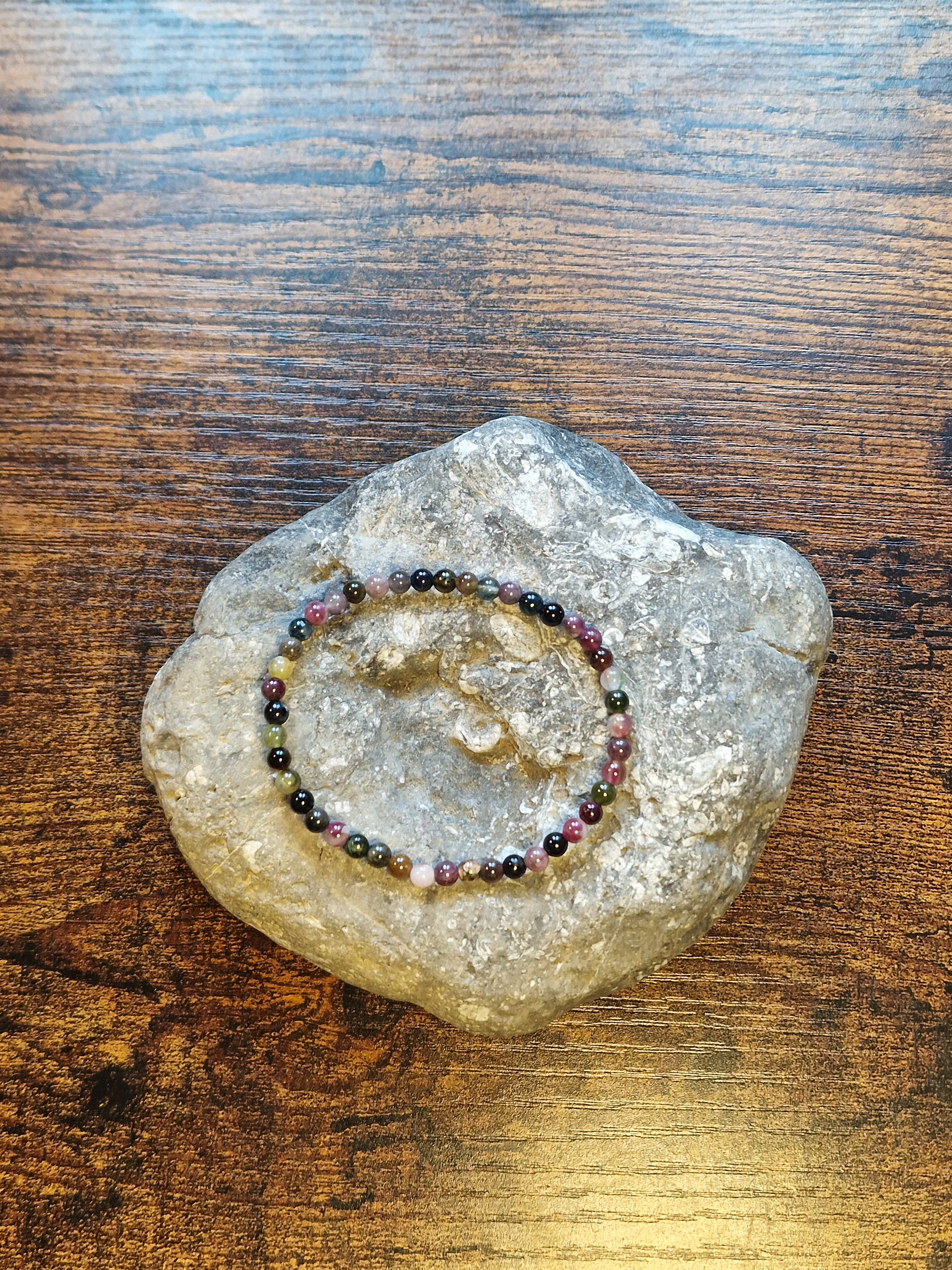 Multi-Colour Tourmaline Bracelet ~ 4mm