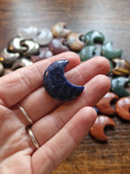 Small Crystal Moon Carvings