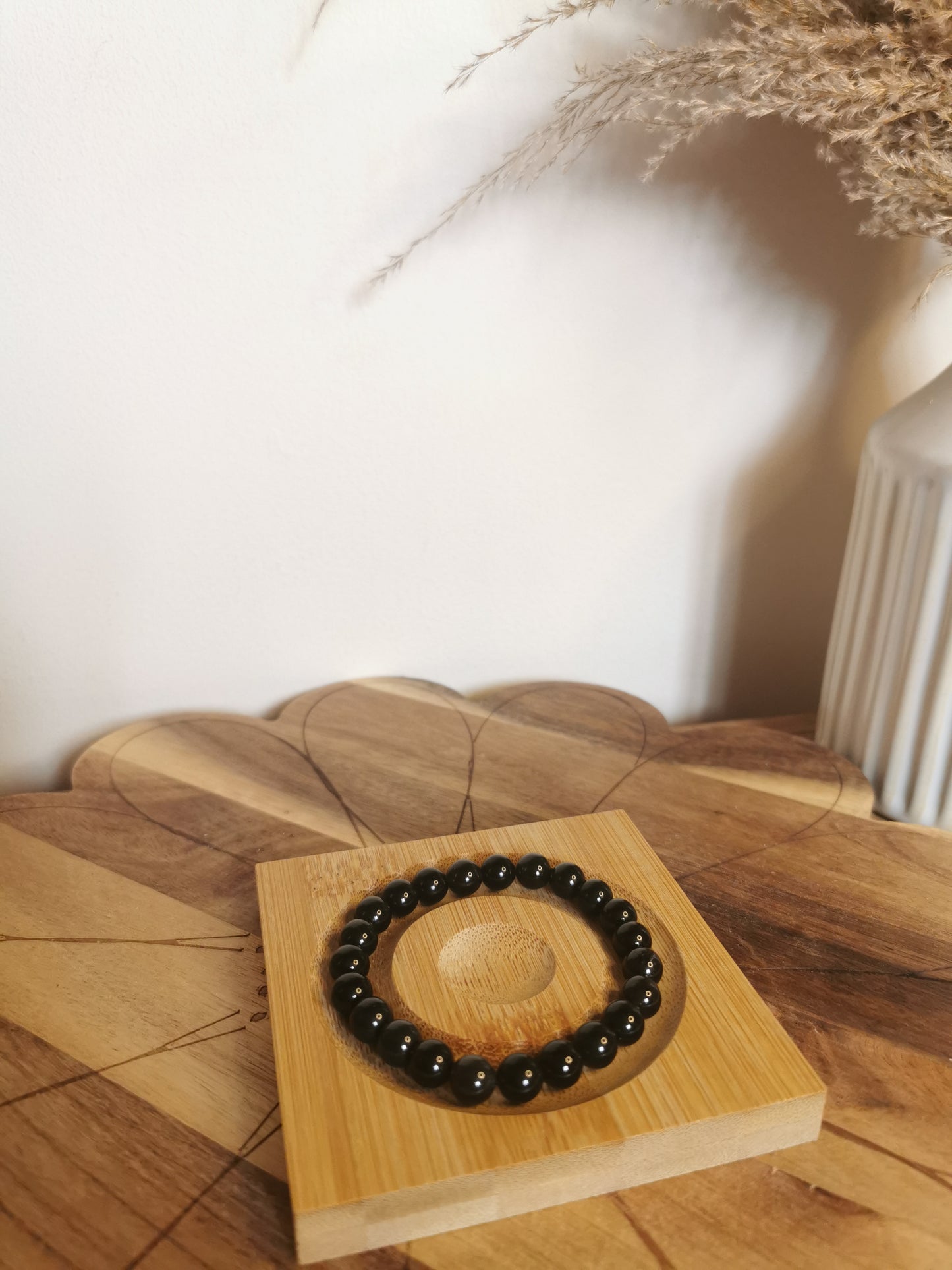Silver Sheen Obsidian Crystal Bracelet – 8mm