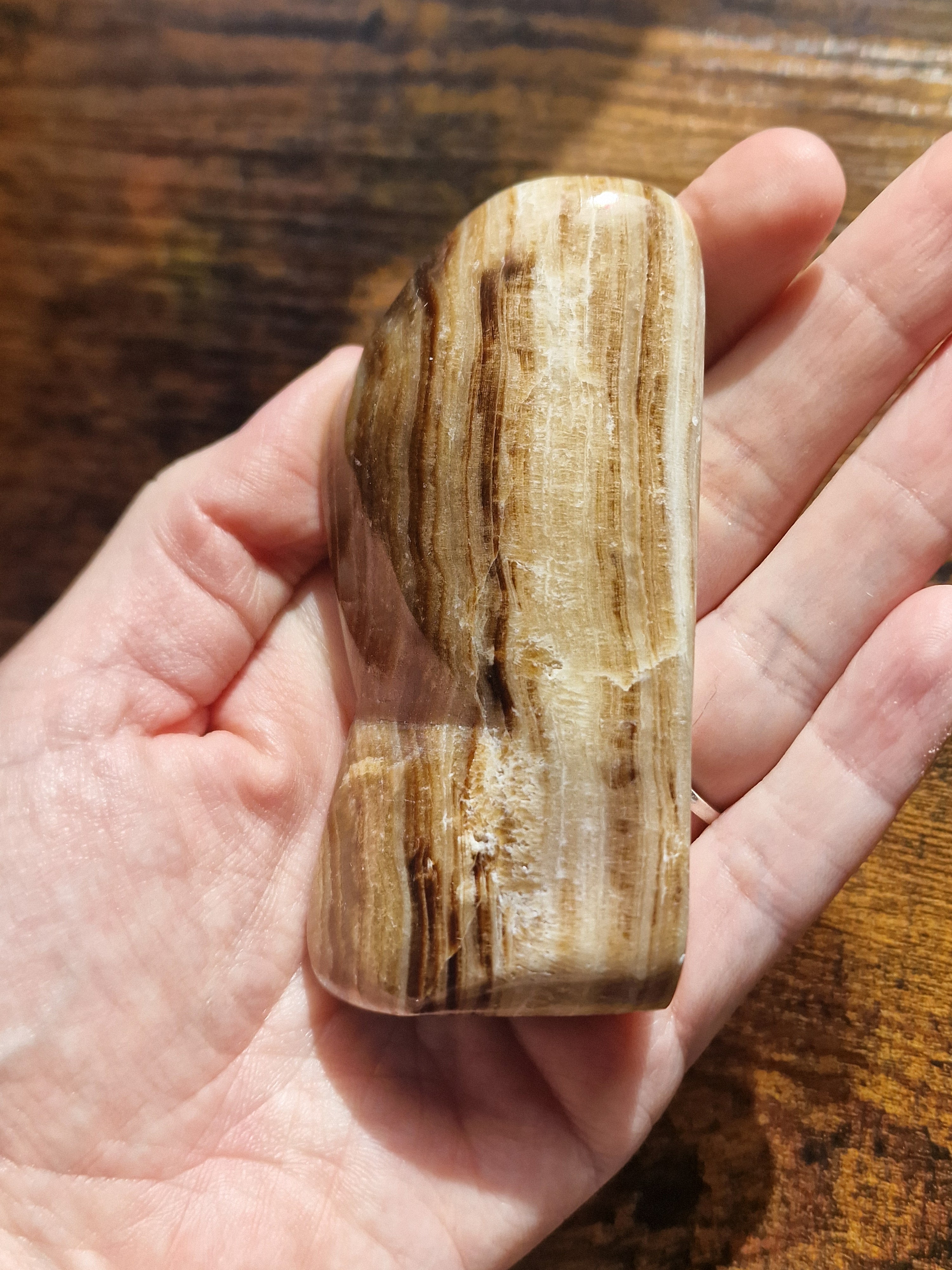 Chocolate Calcite Free Form