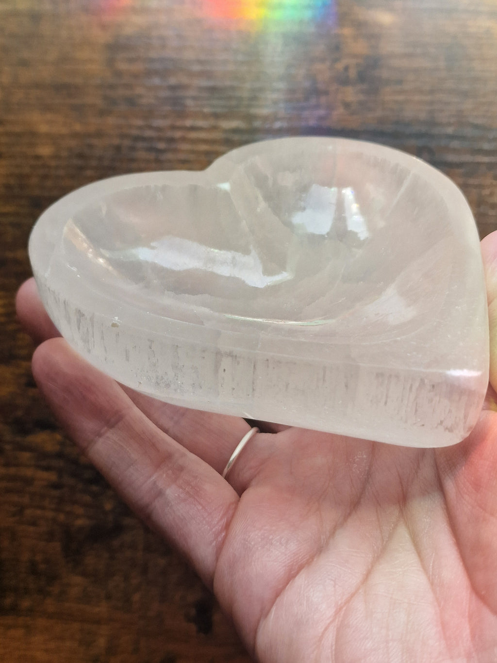 Selenite Heart Bowl