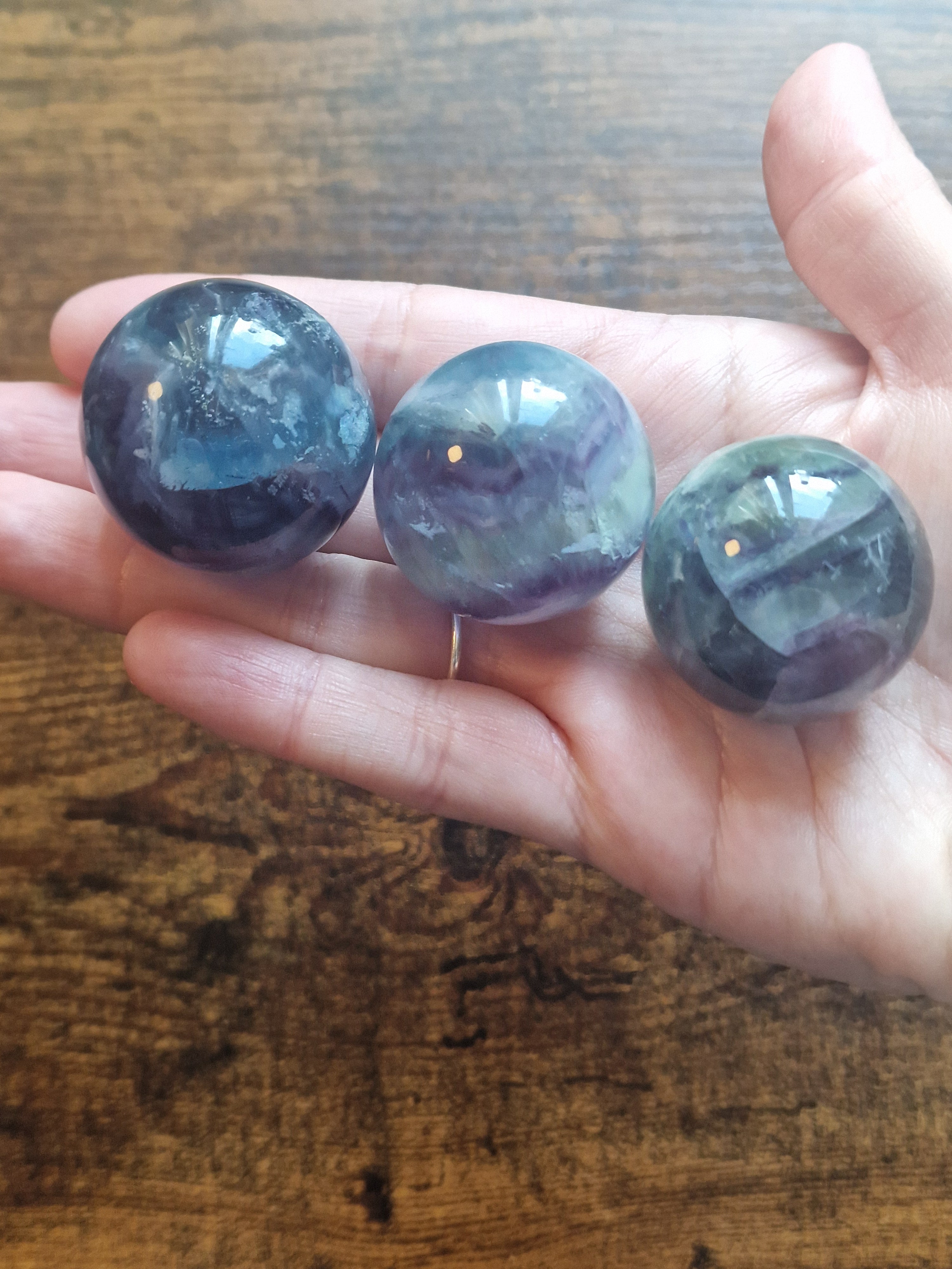 Rainbow Fluorite Sphere