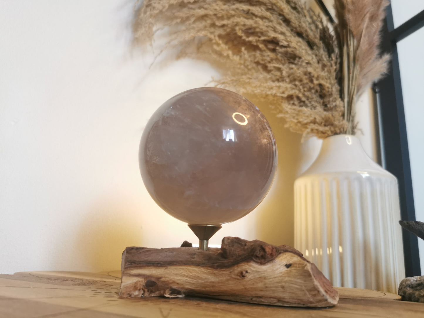 Lavender quartz sphere