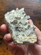 Pyrite & Quartz Cluster