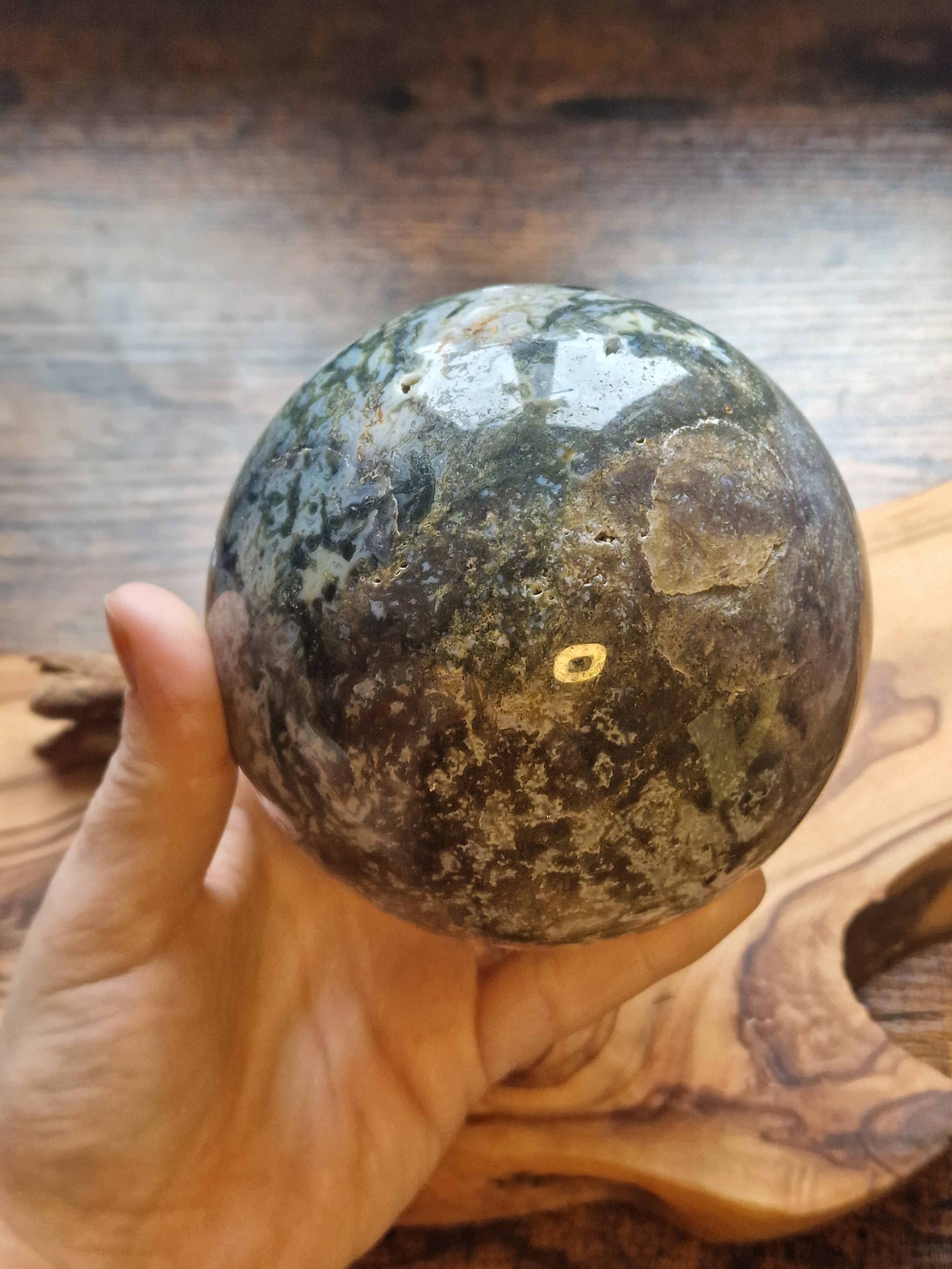 Moss Agate sphere