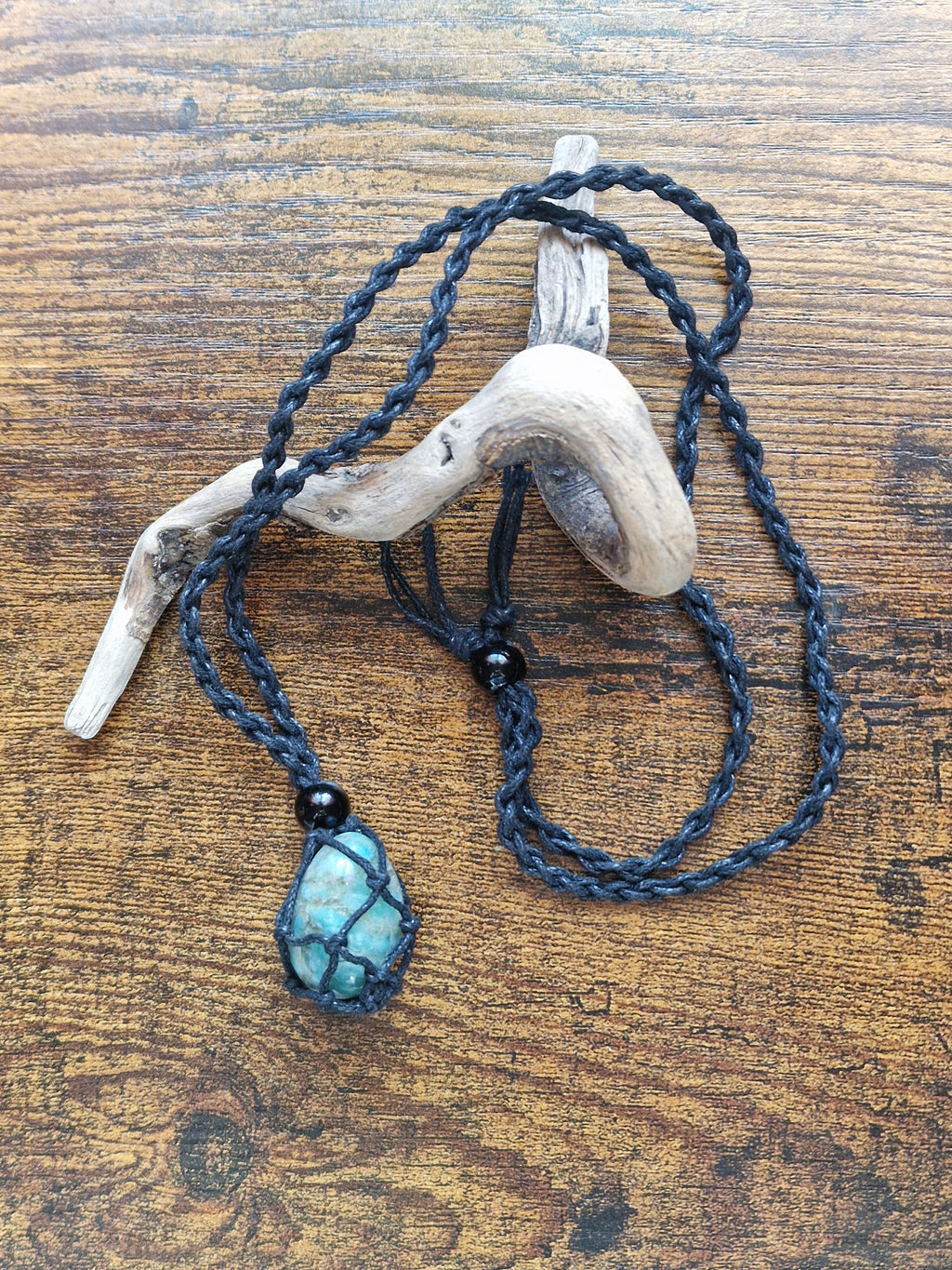 Cord Necklace with Optional Intuitive Tumble