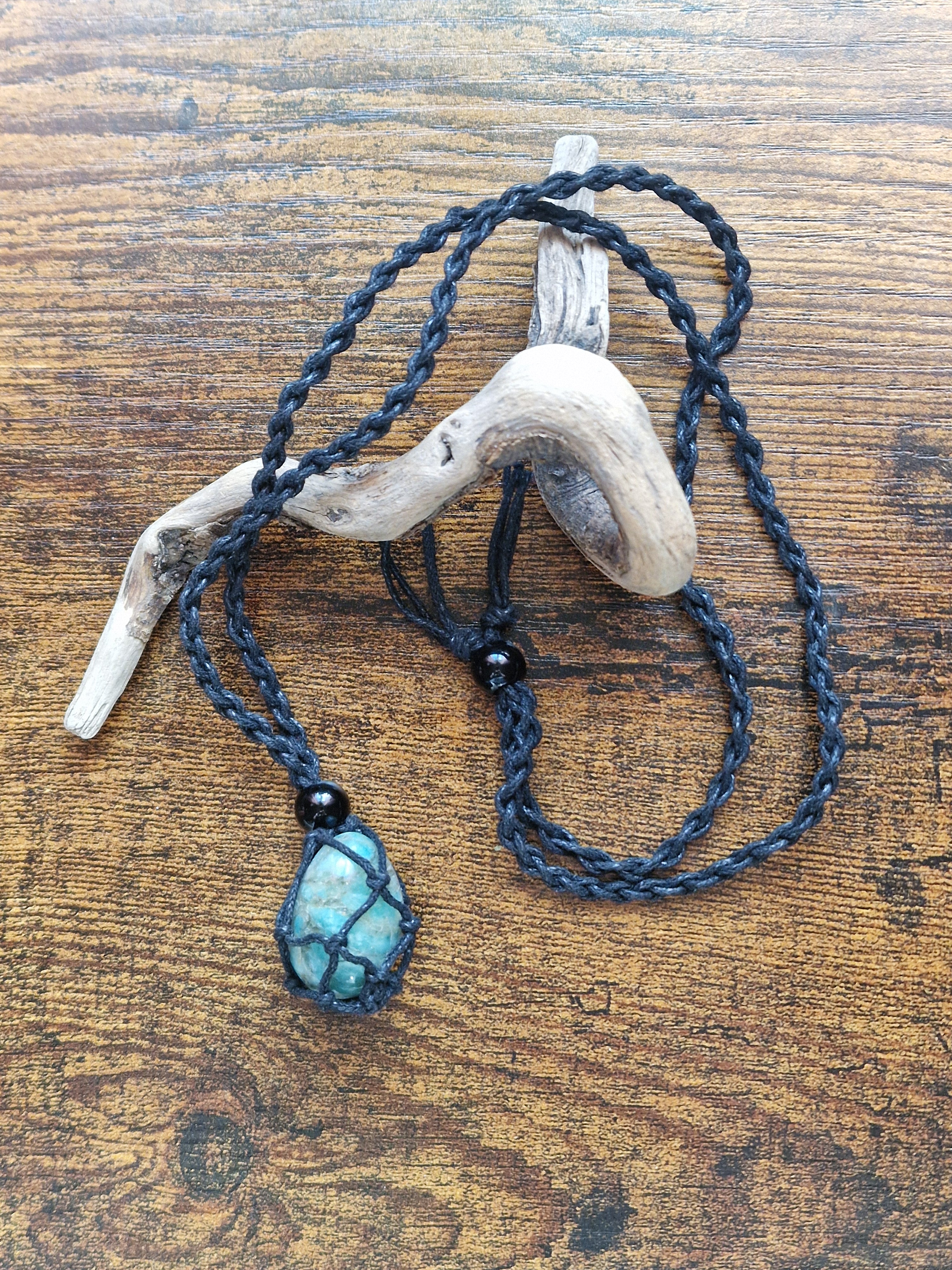 Cord Necklace with Optional Intuitive Tumble