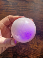Mangano Calcite Sphere ~ UV Reactive