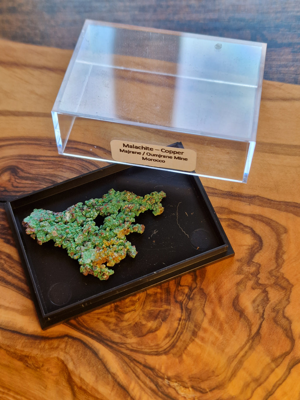 Malachite on Copper Display Specimen