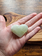 Pistachio calcite Hearts