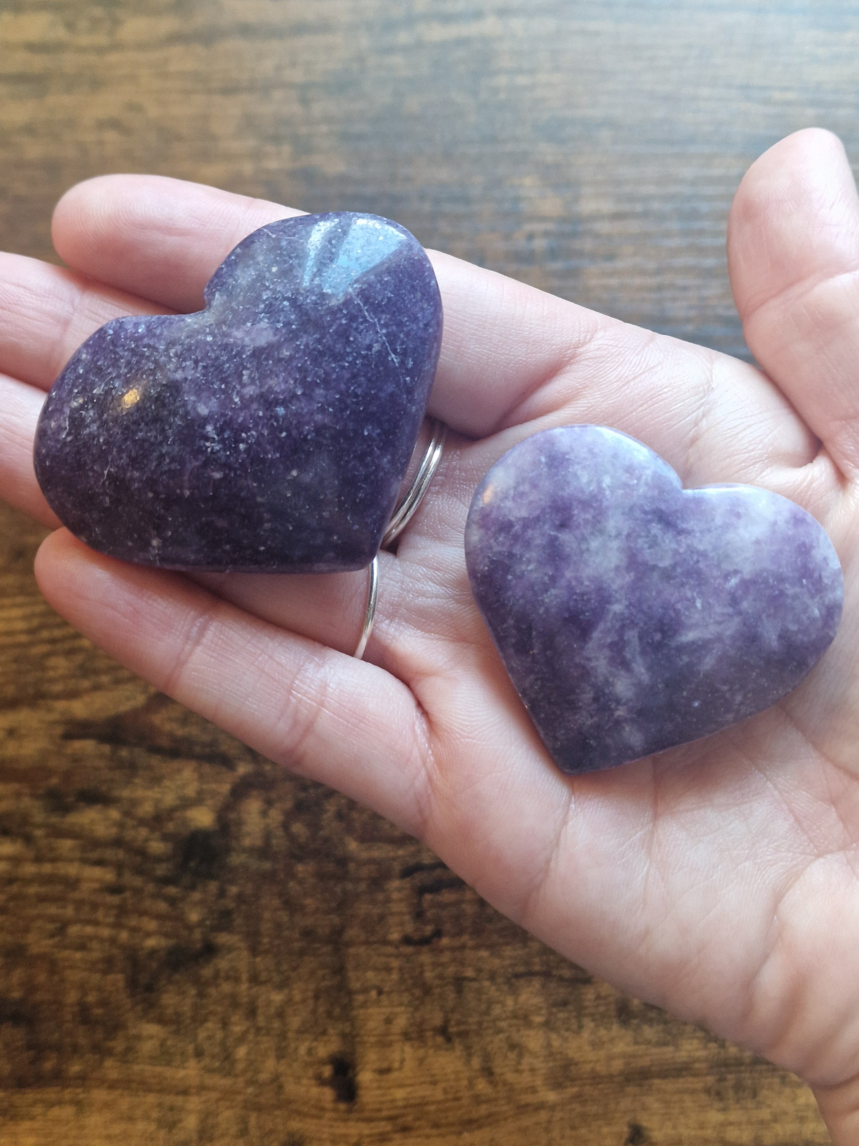 Lepidolite Heart