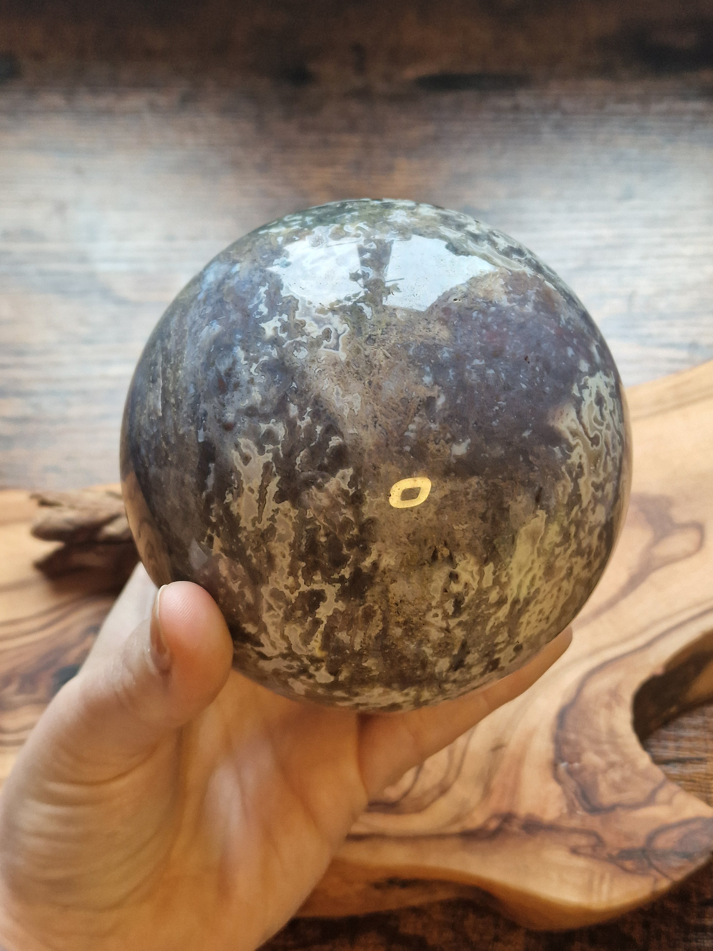 Moss Agate sphere
