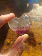 Rainbow Fluorite Heart
