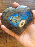 Labradorite Heart on Stand