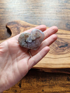 Blue-black Flower Agate hearts