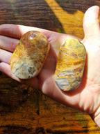 Crazy Lace Agate Palm Stones | Pick Your Own