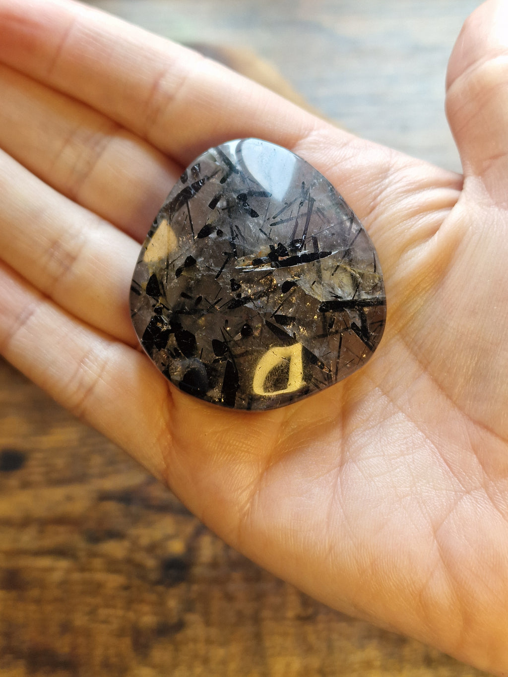 Tourmalinated Quartz Palmstone
