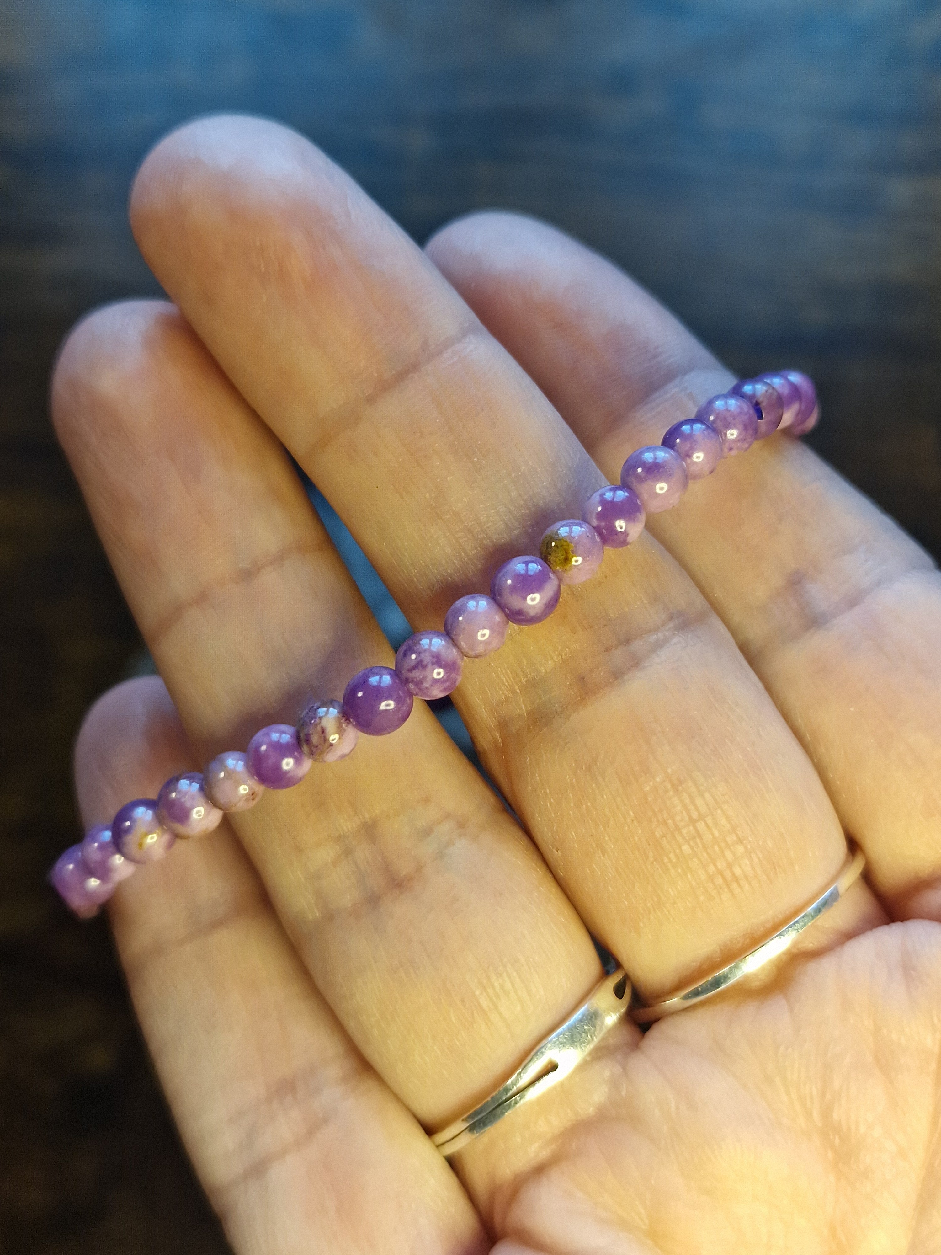 Phosphosiderite Bracelet ~ 4mm