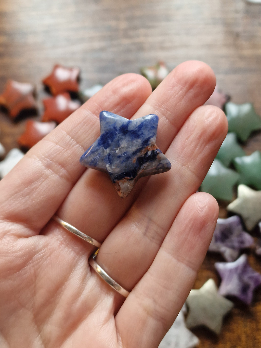 Small Crystal Star Carvings