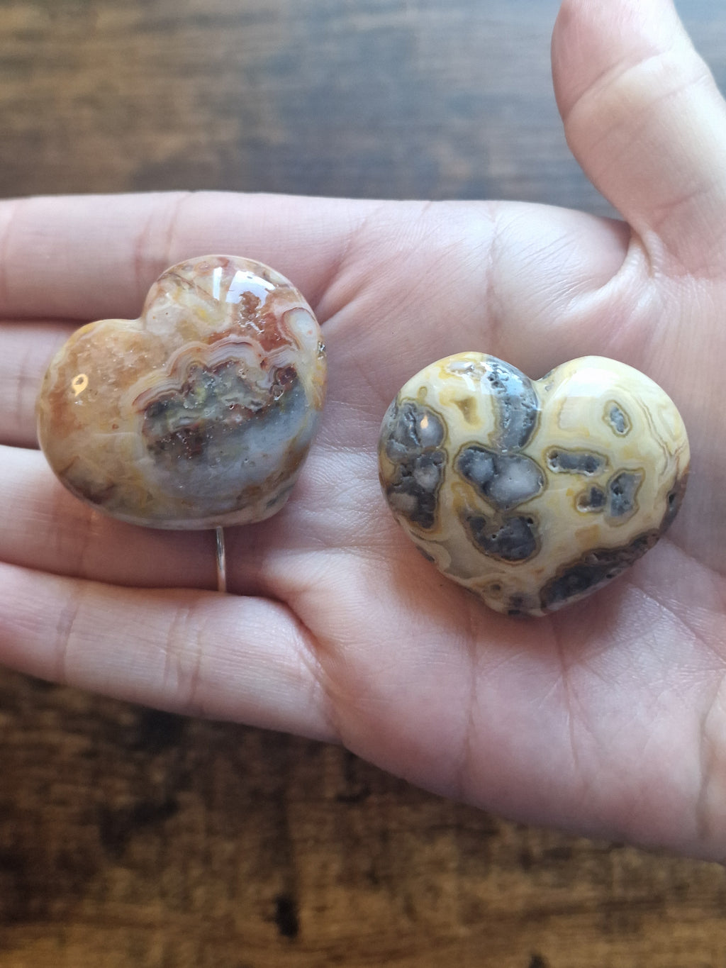 Crazy Lace Agate Heart