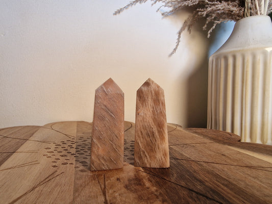 Peach Moonstone Towers (Intuitively Chosen)