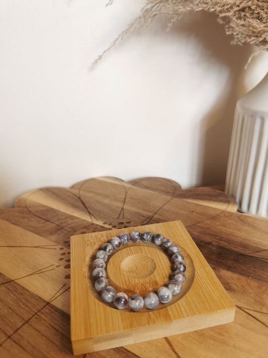 Iolite Crystal Bracelet – 8mm
