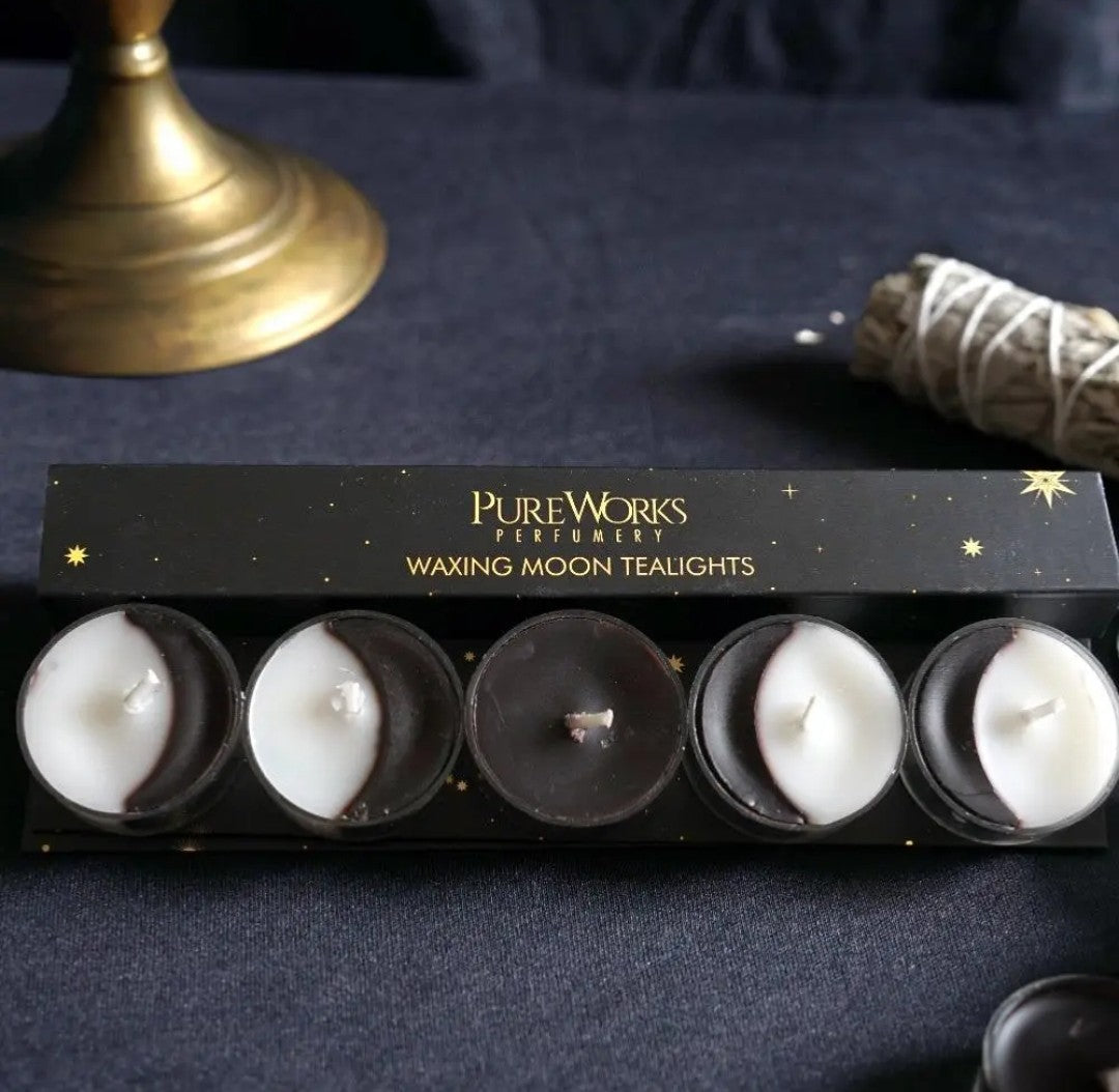 Waxing Moon Tealight Candle Set