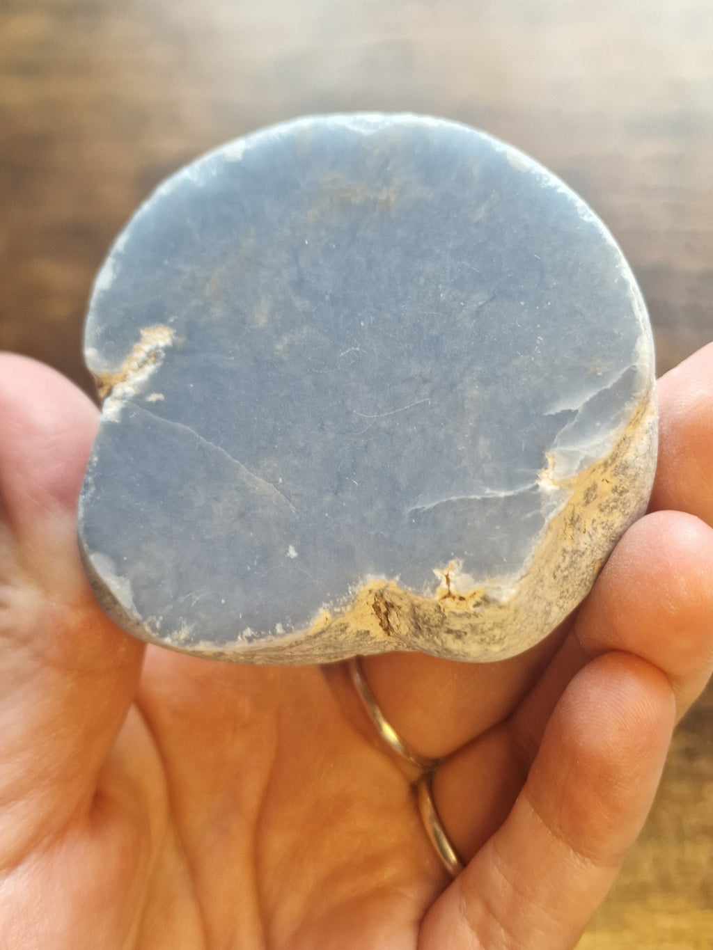 Angelite Half Polished Raw Stone