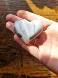 Blue Banded Agate Crystal Hearts | Pick Your Own