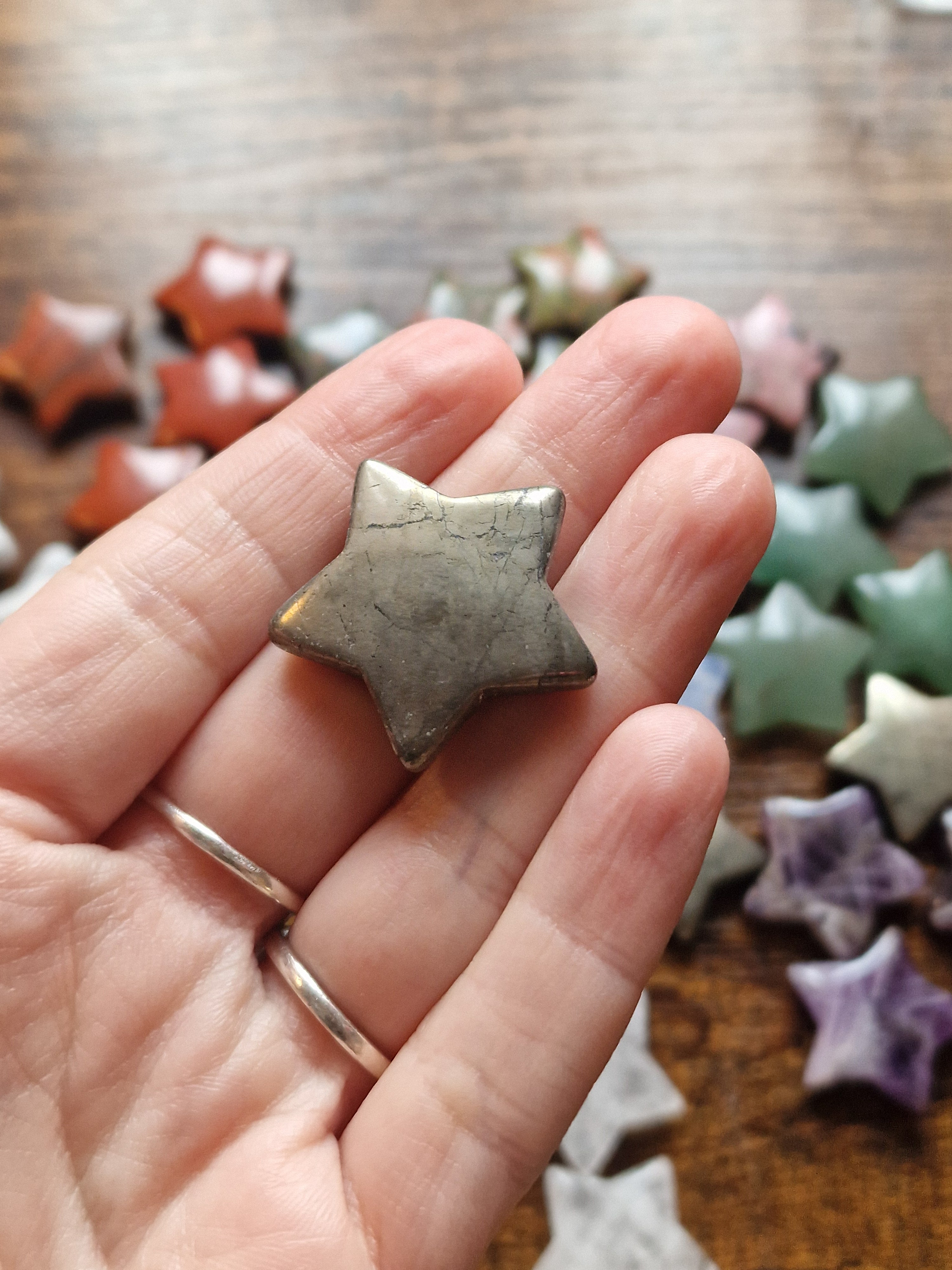 Small Crystal Star Carvings