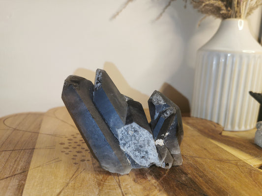 Morion Smoky Quartz Cluster