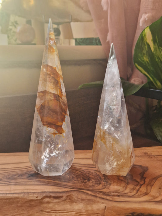 Golden Healer Quartz Tower
