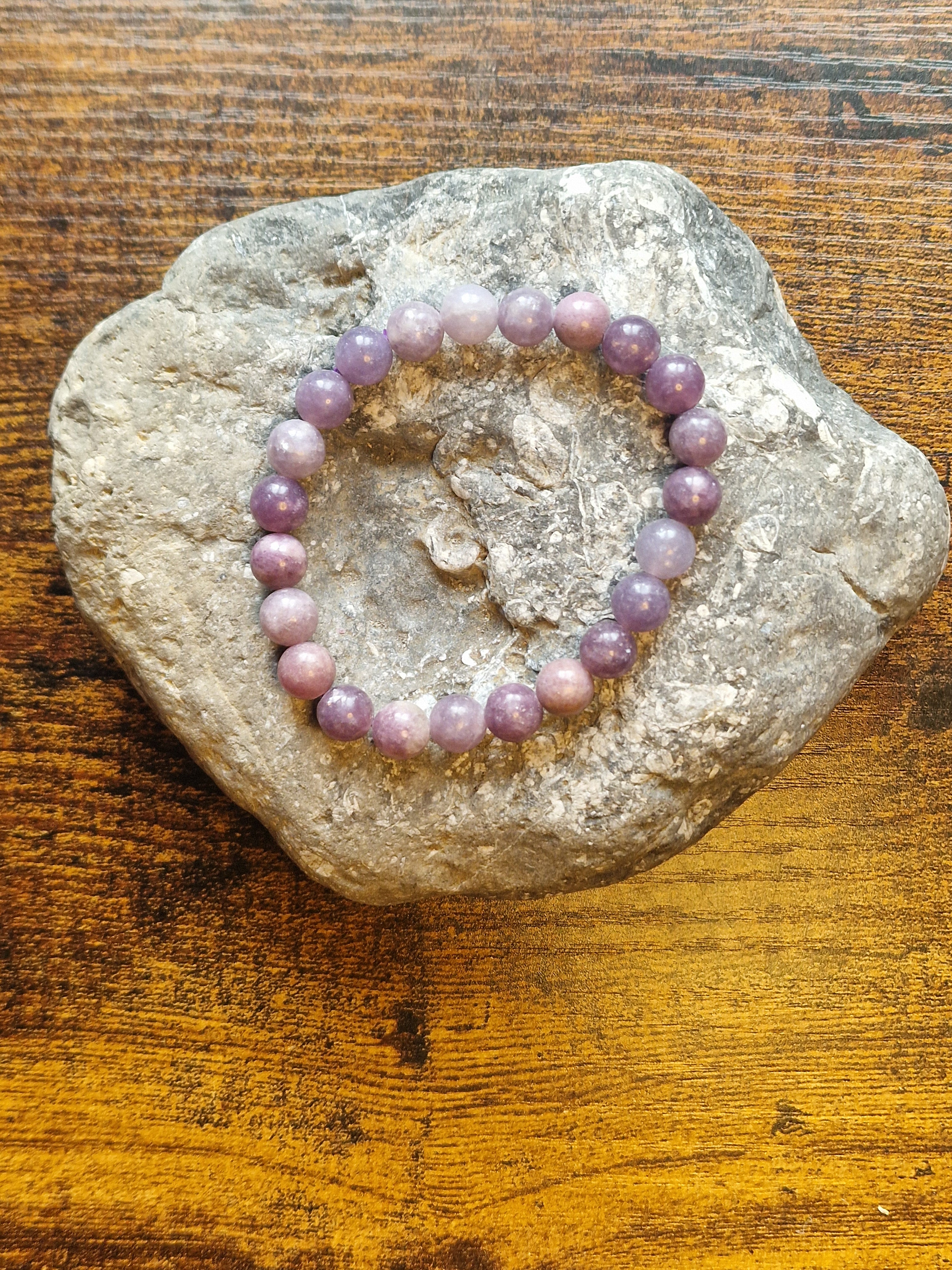Lepidolite Bracelet ~ 8mm