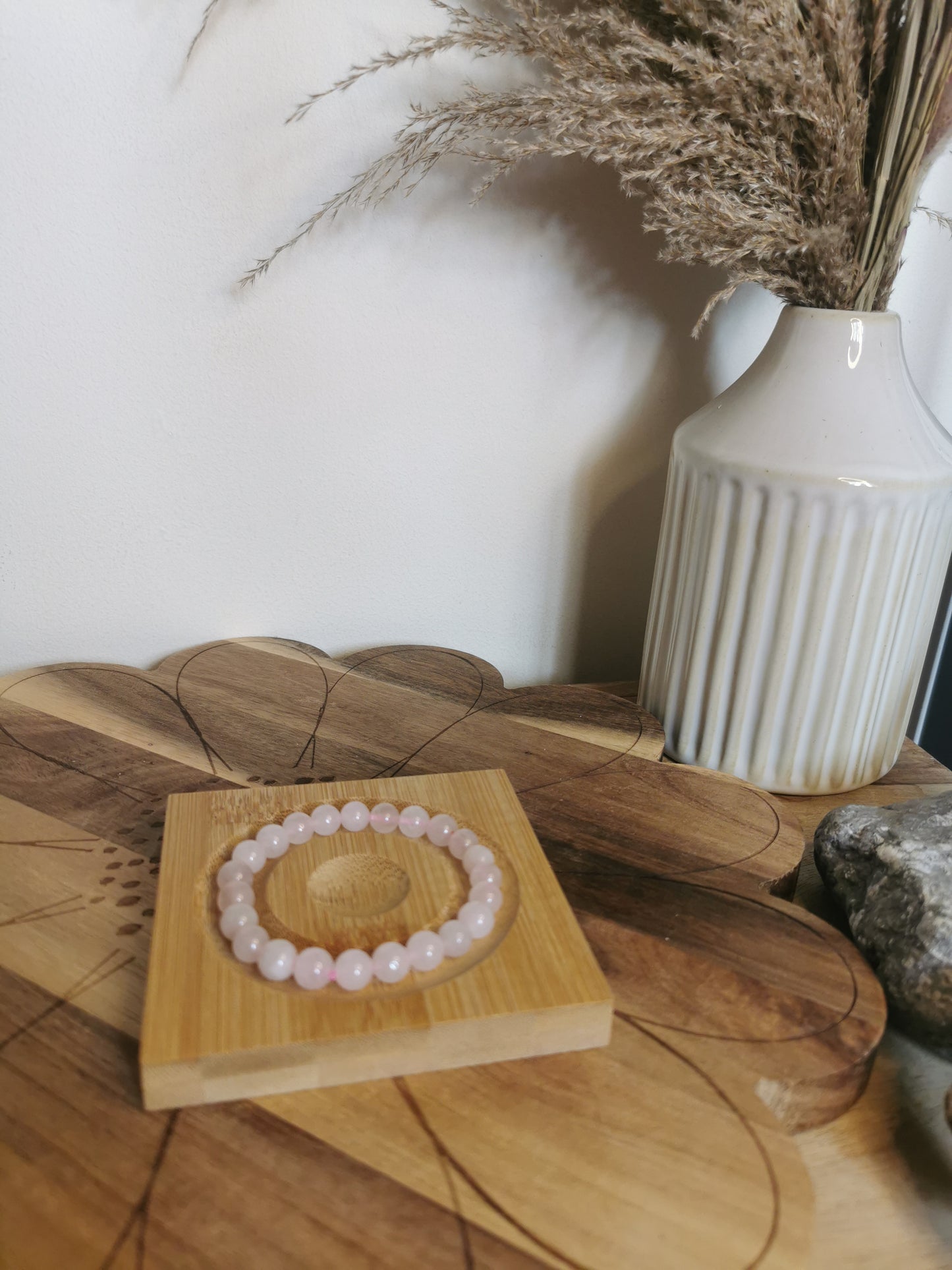 Rose Quartz Crystal Bracelet – 8mm