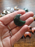 Small Crystal Moon Carvings