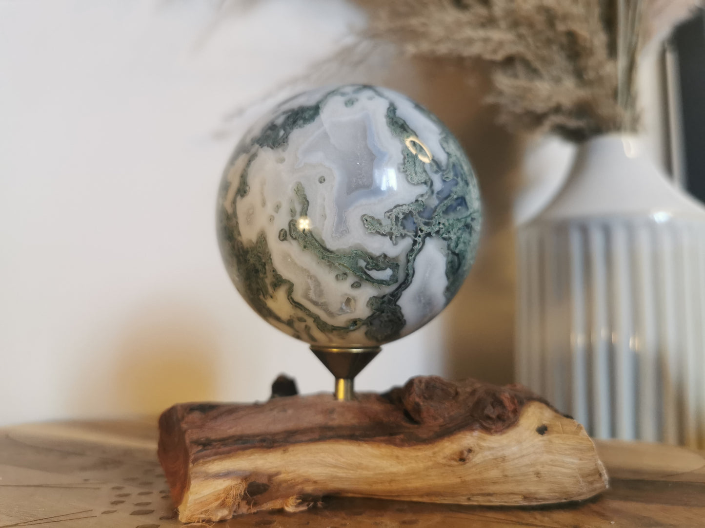 Moss Agate sphere