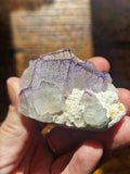 Purple Fluorite Cubic Cluster