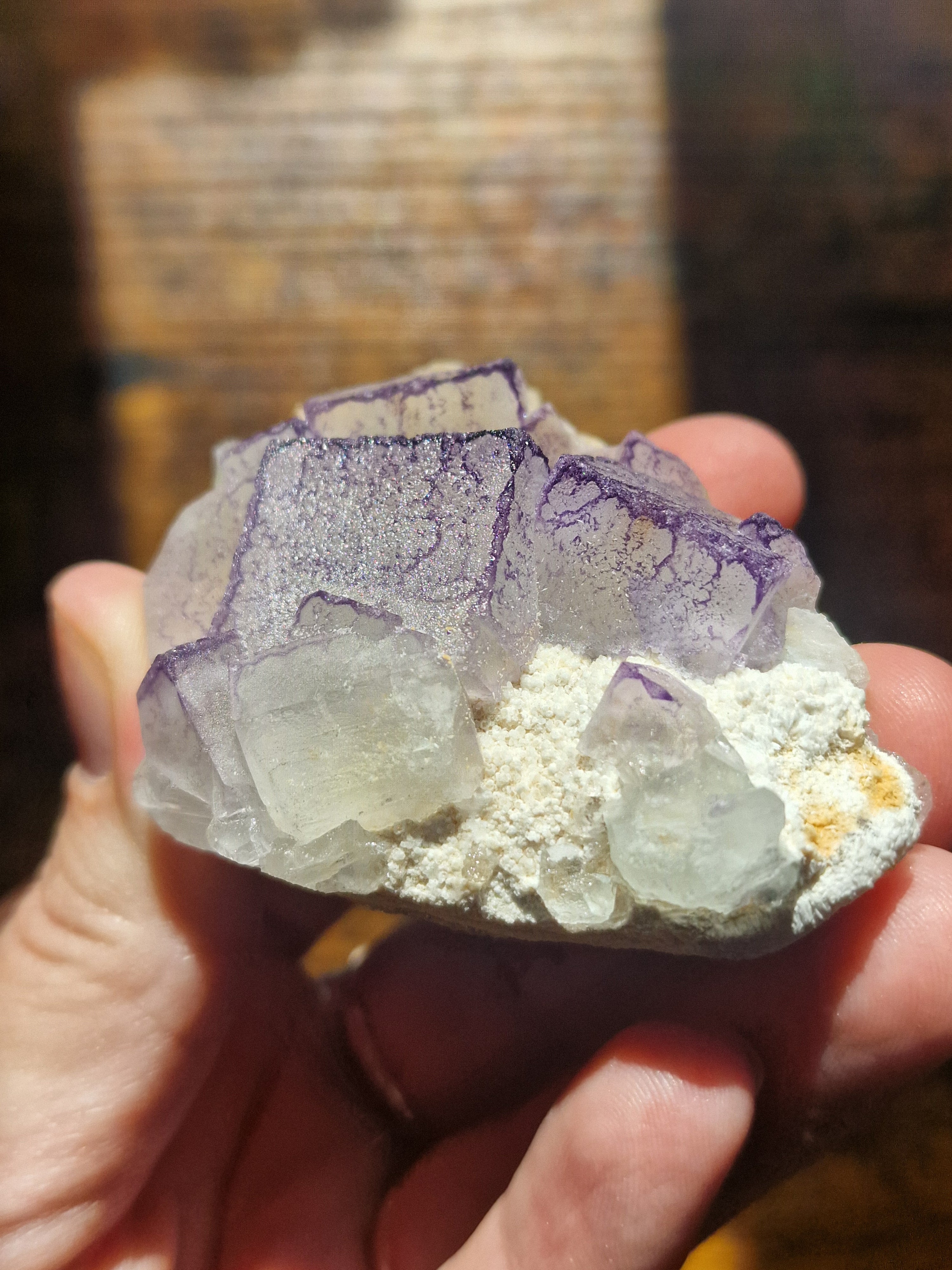 Purple Fluorite Cubic Cluster