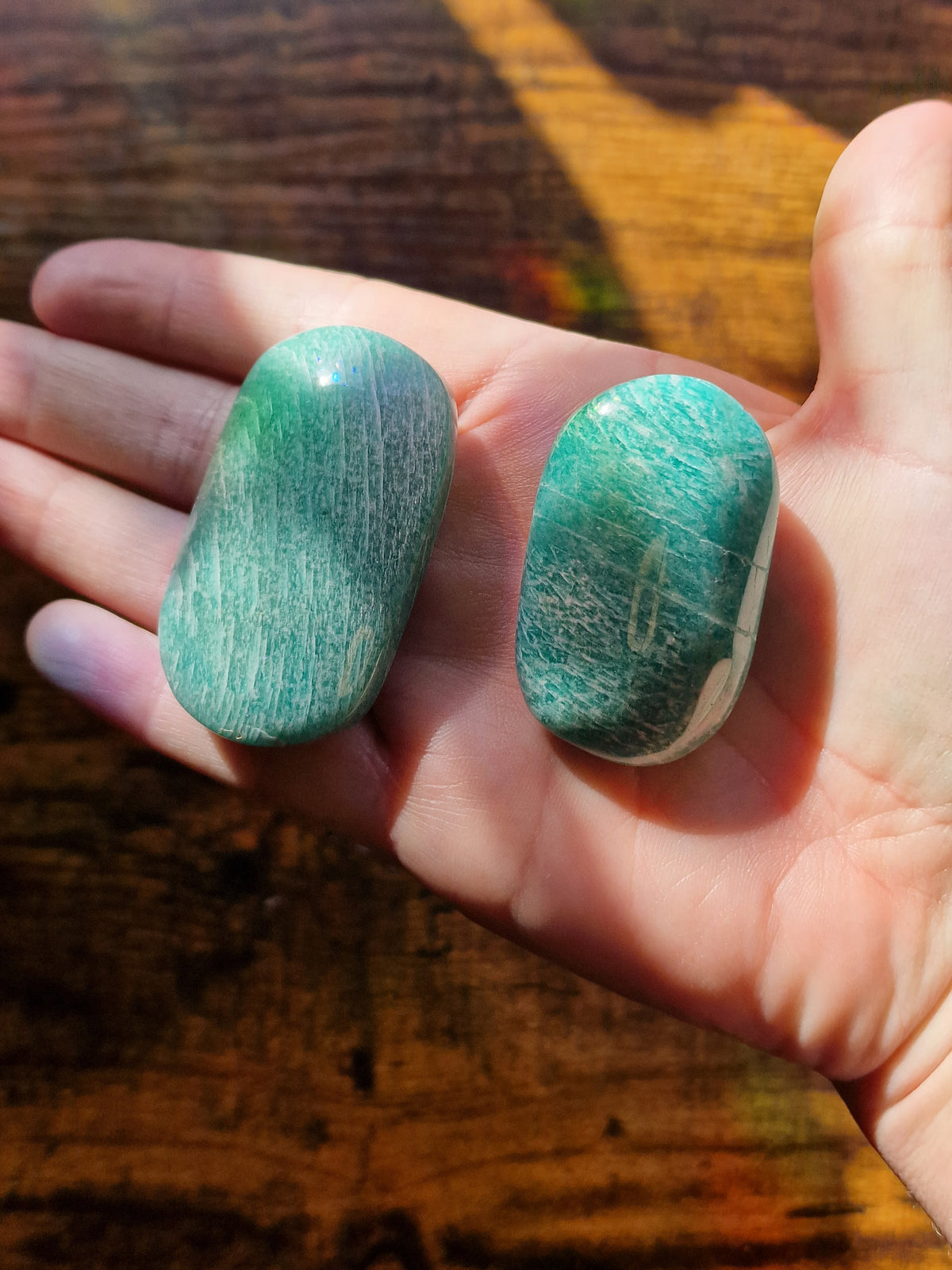 Amazonite Palm Stone | Intuitively Chosen