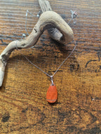 Faceted Teardrop, 925 Silver Pendants with Chain