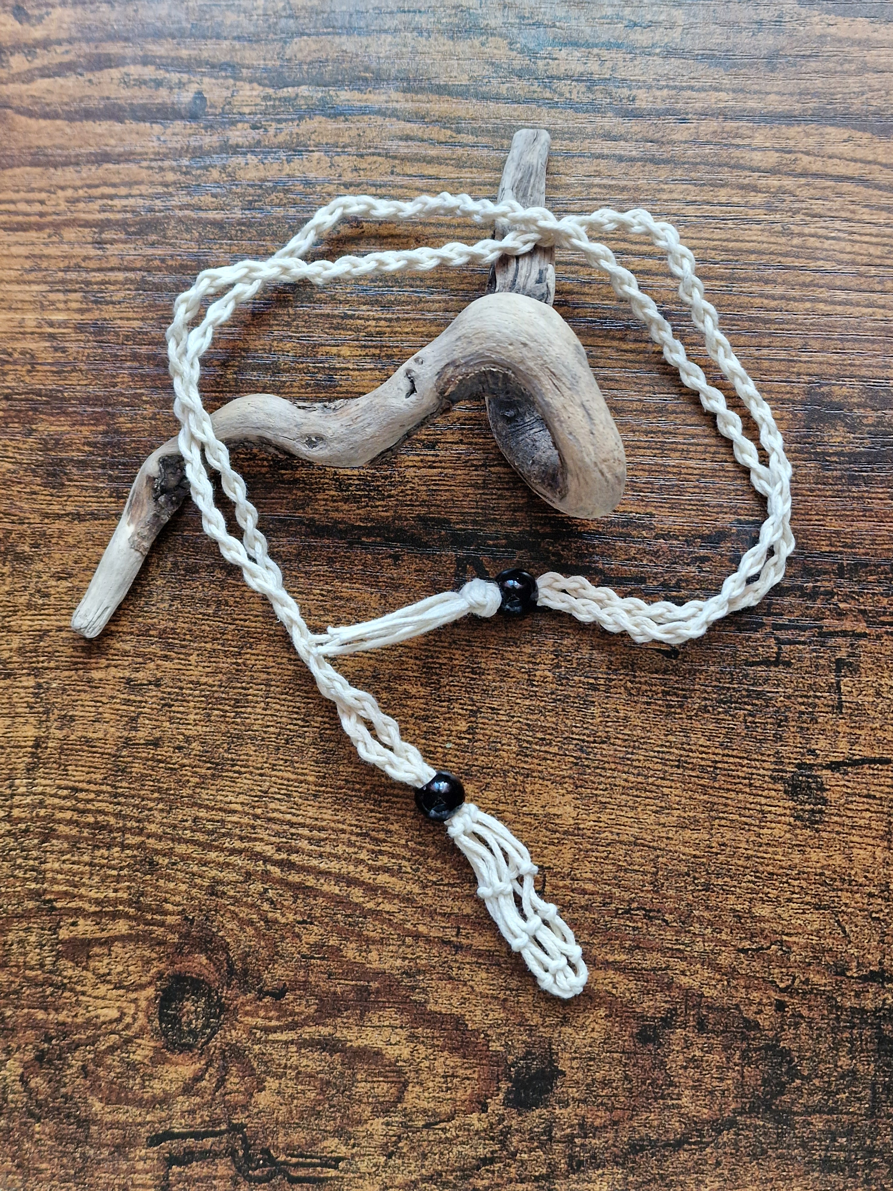 Cord Necklace with Optional Intuitive Tumble