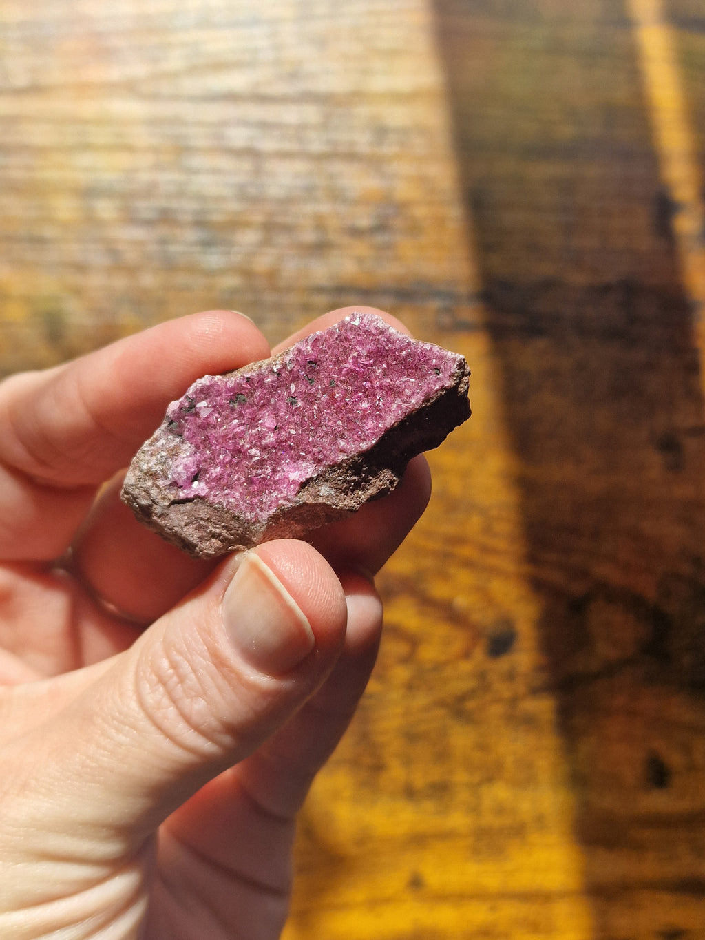 Cobalt Calcite Specimen