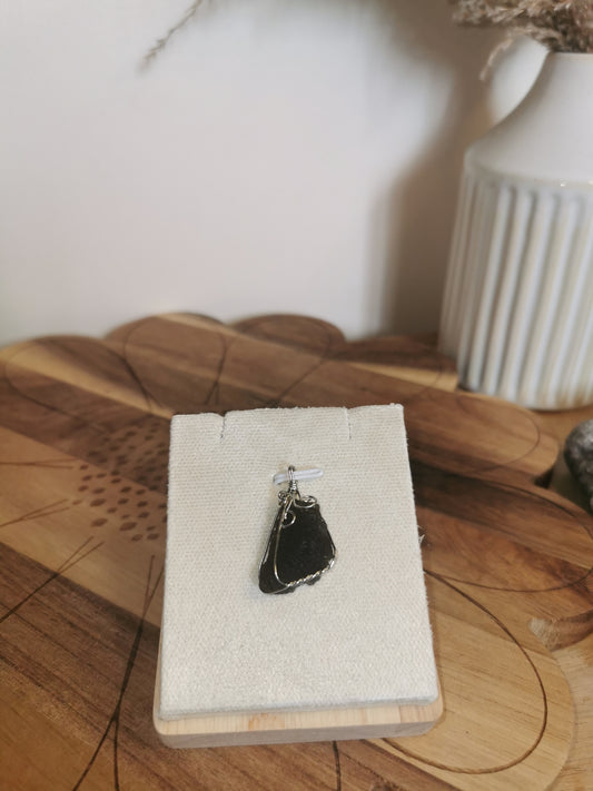 Tektite Wire-Wrapped Pendant