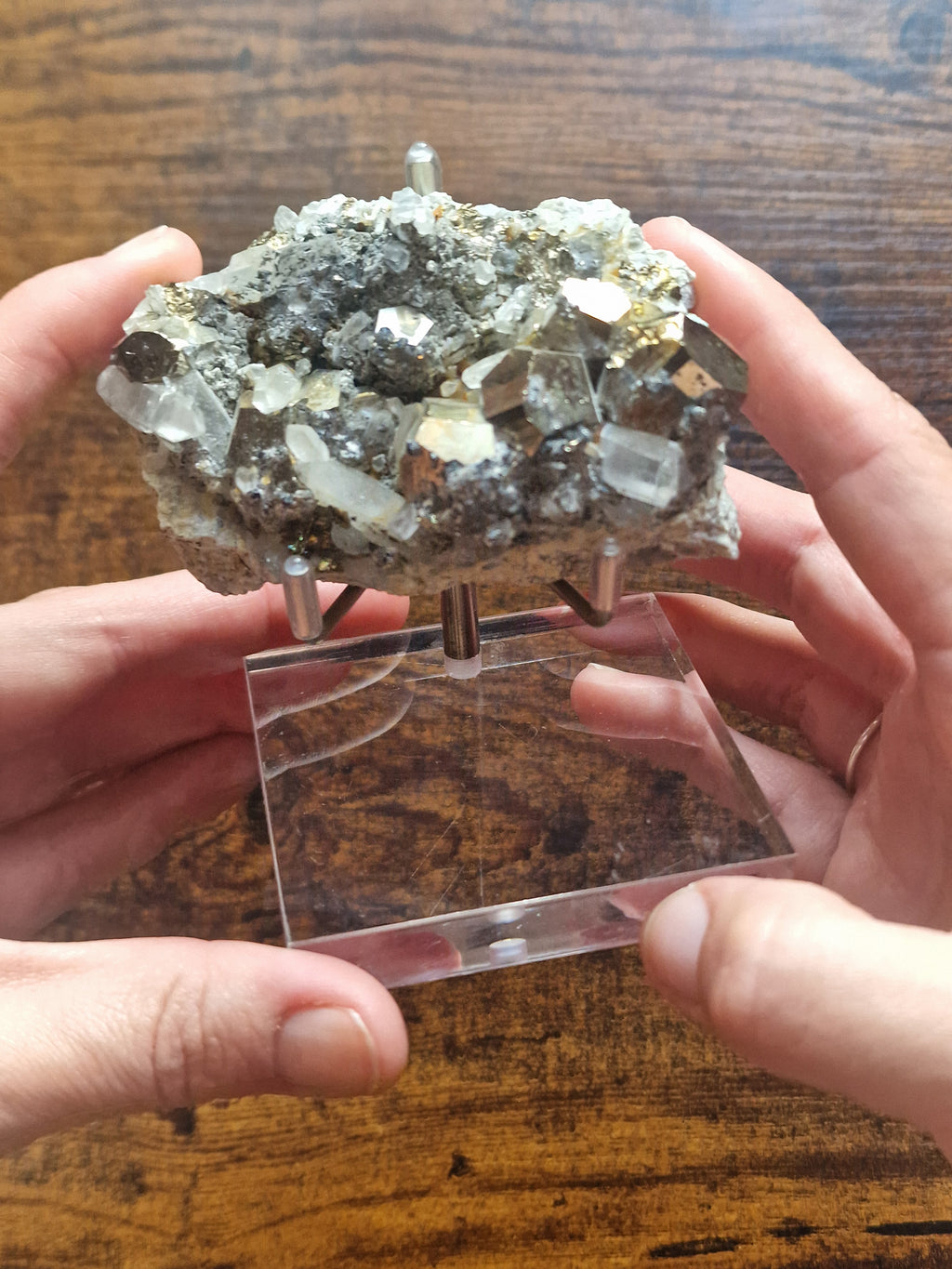Pyrite & Quartz Cluster