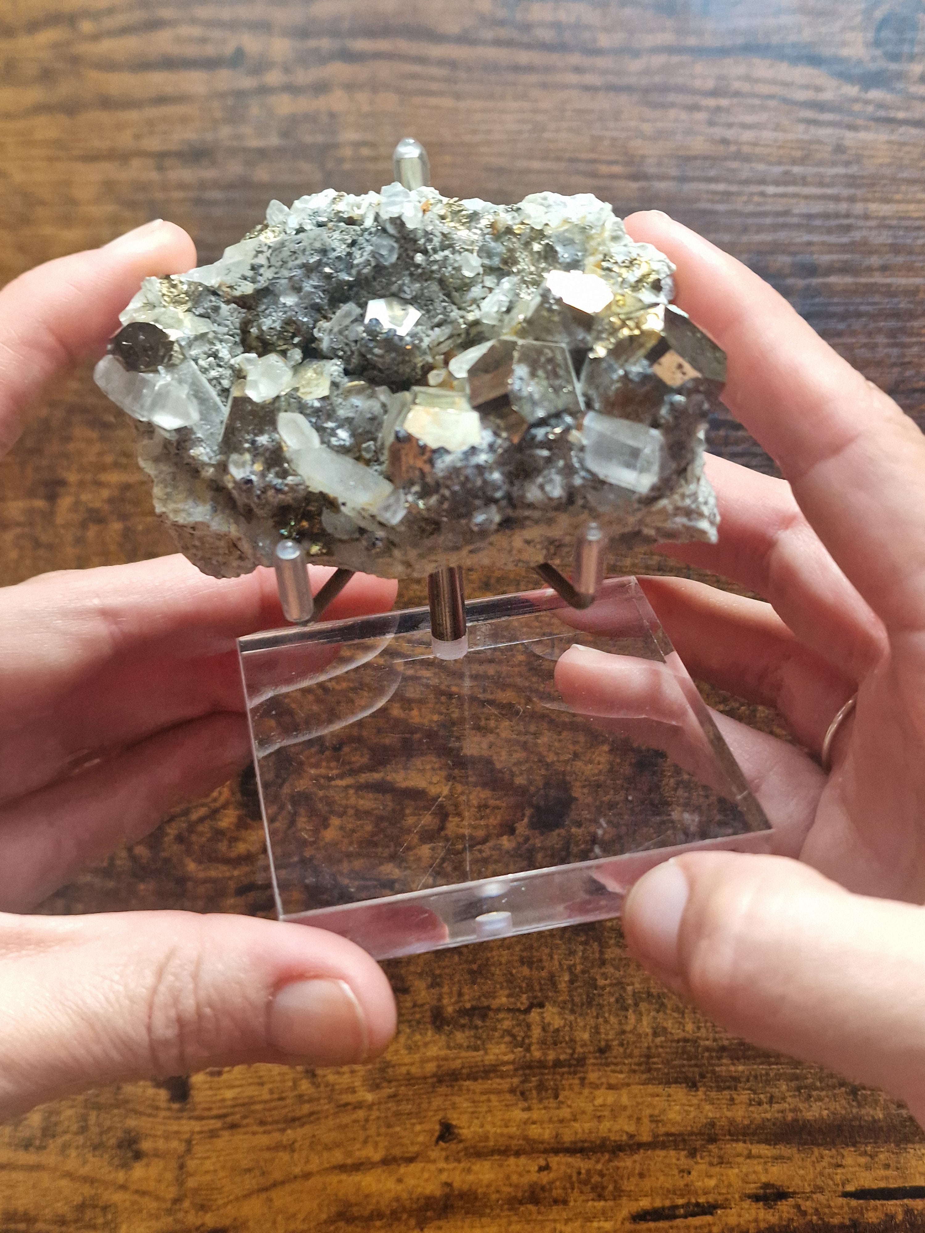 Pyrite & Quartz Cluster