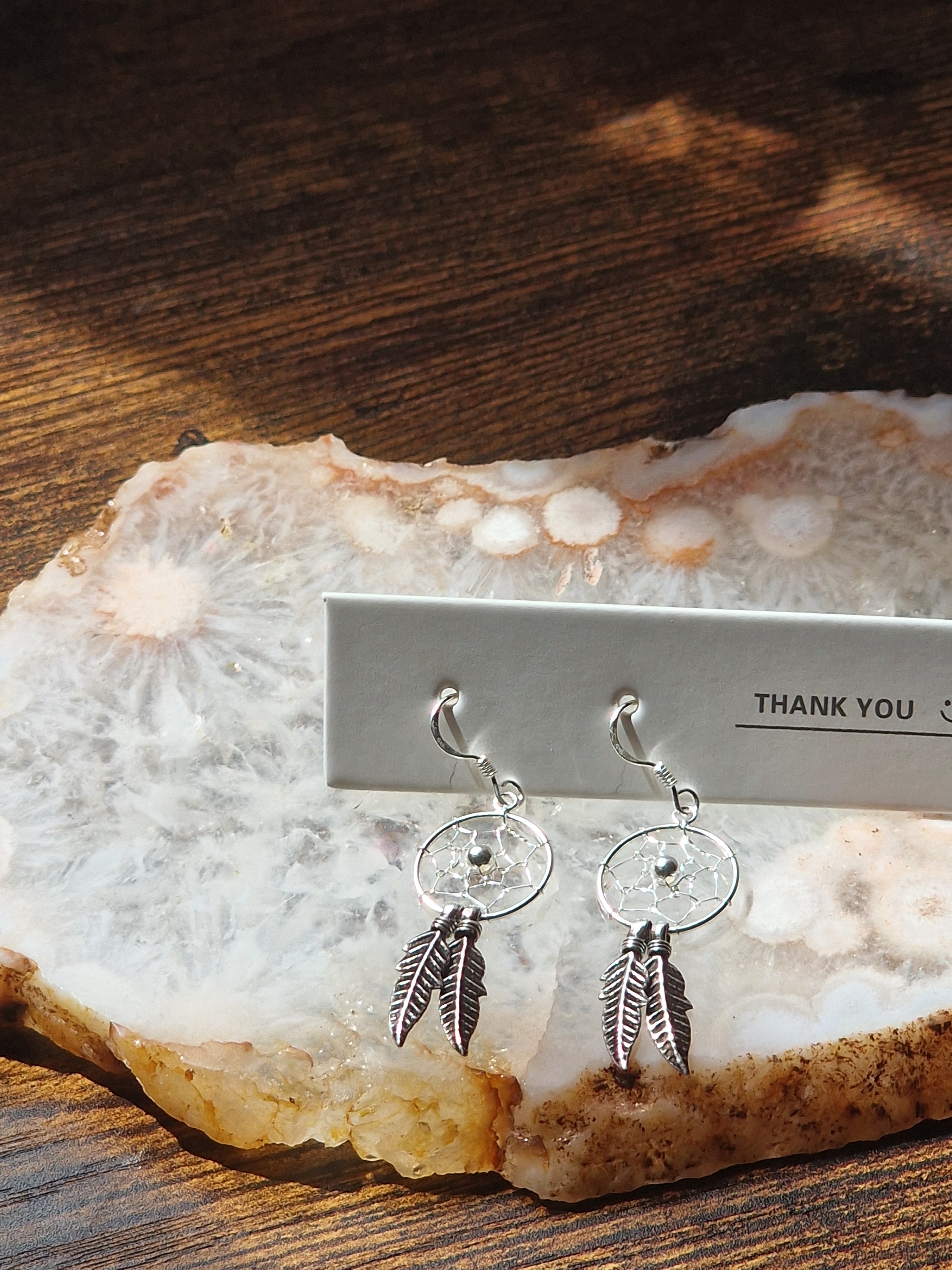 925 Silver Dreamcatcher Earrings