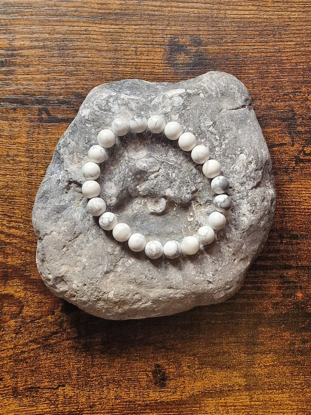 Howlite Bracelet ~ 8mm
