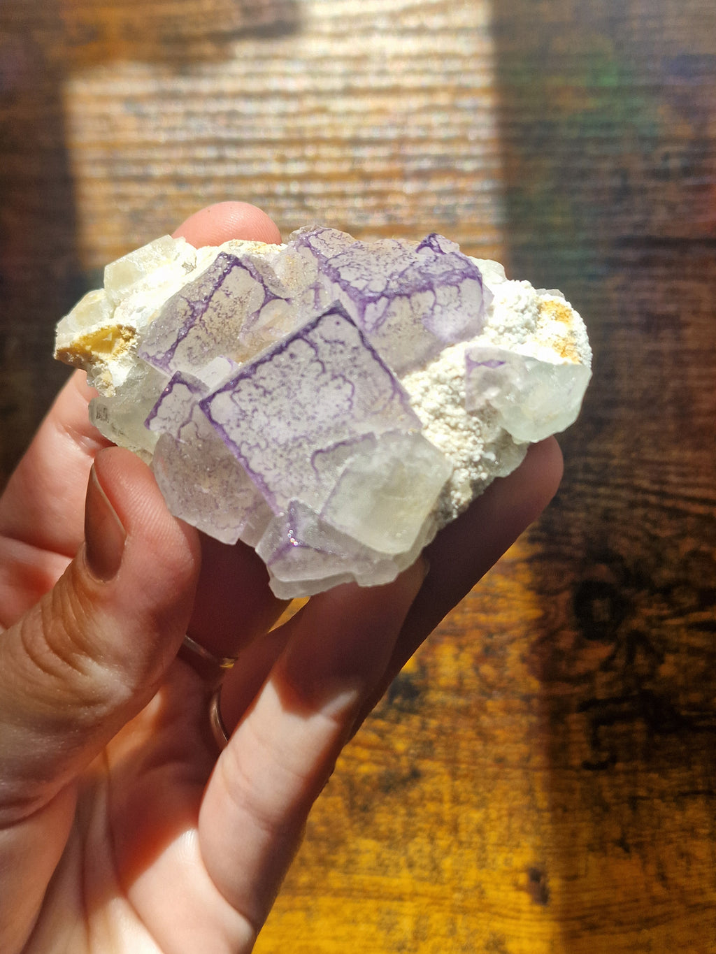 Purple Fluorite Cubic Cluster