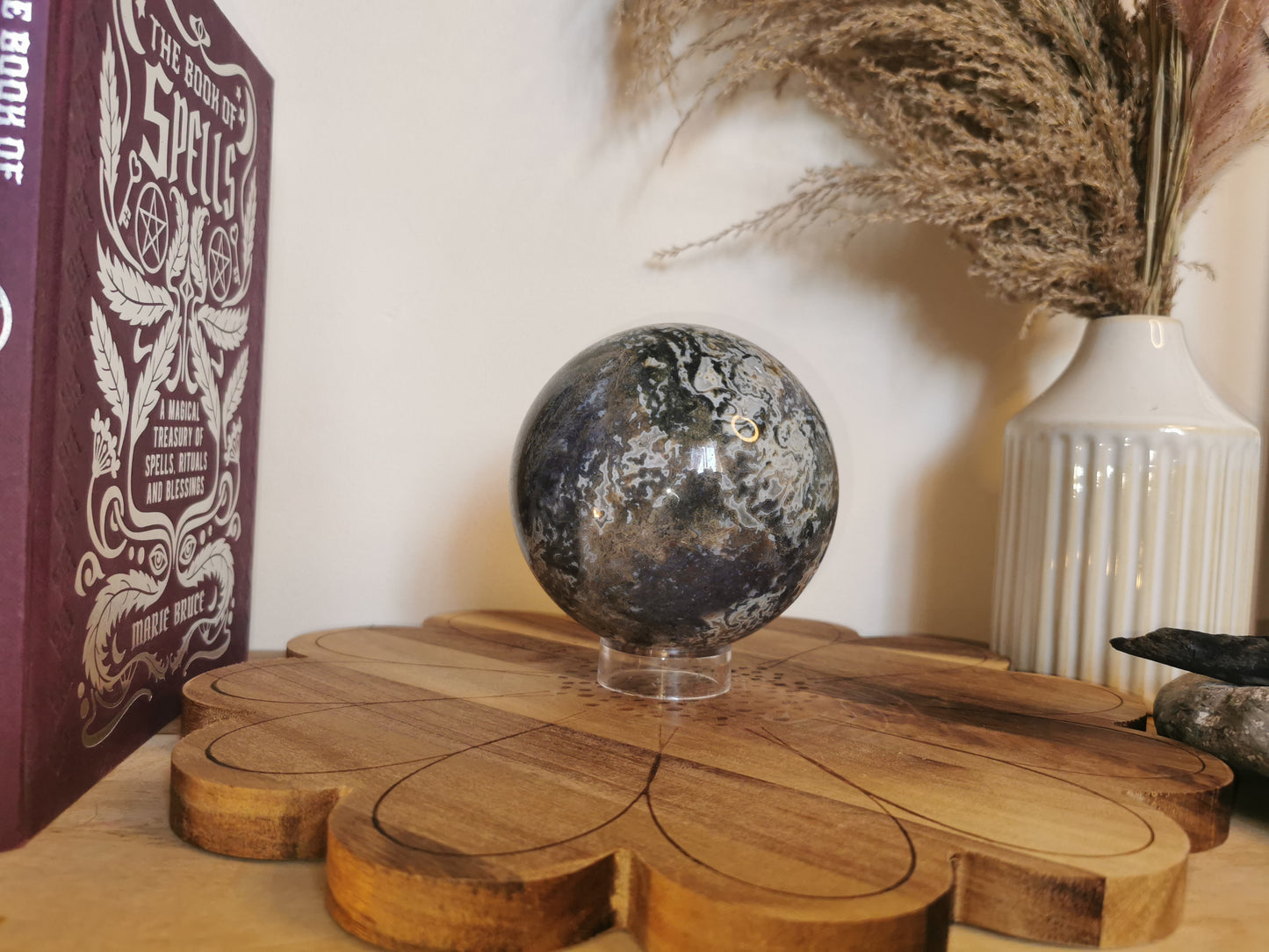 Moss Agate sphere